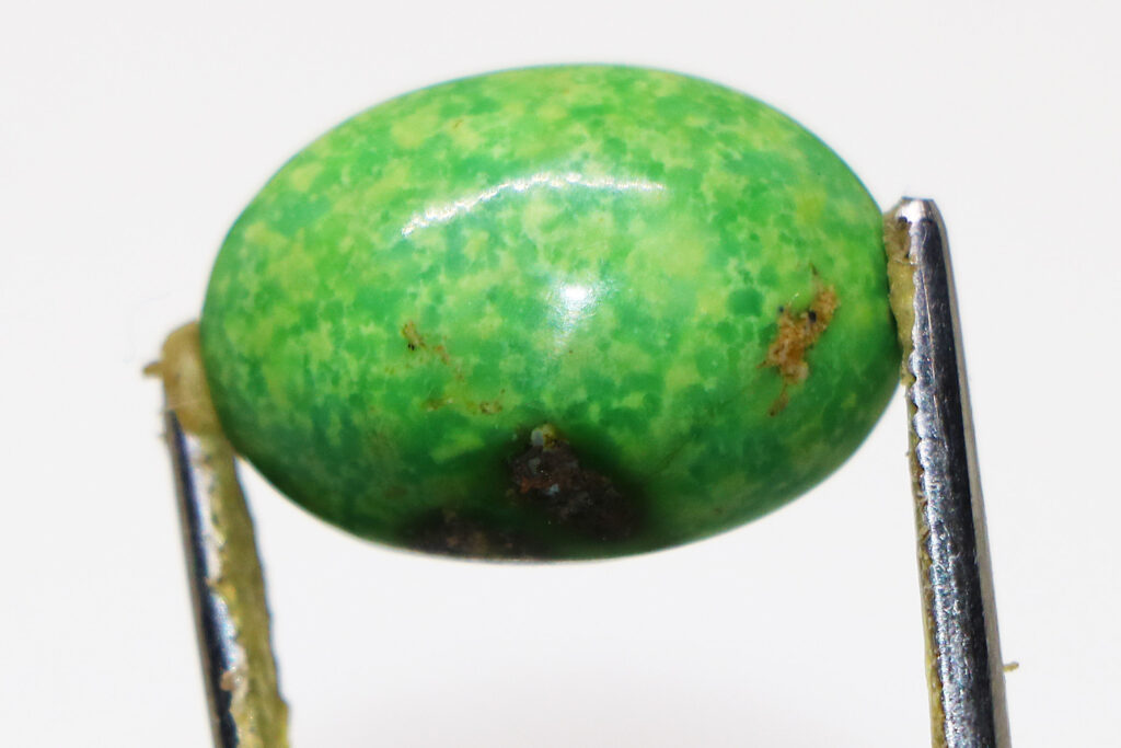 Green Turquoise Gemstone with Tweezer