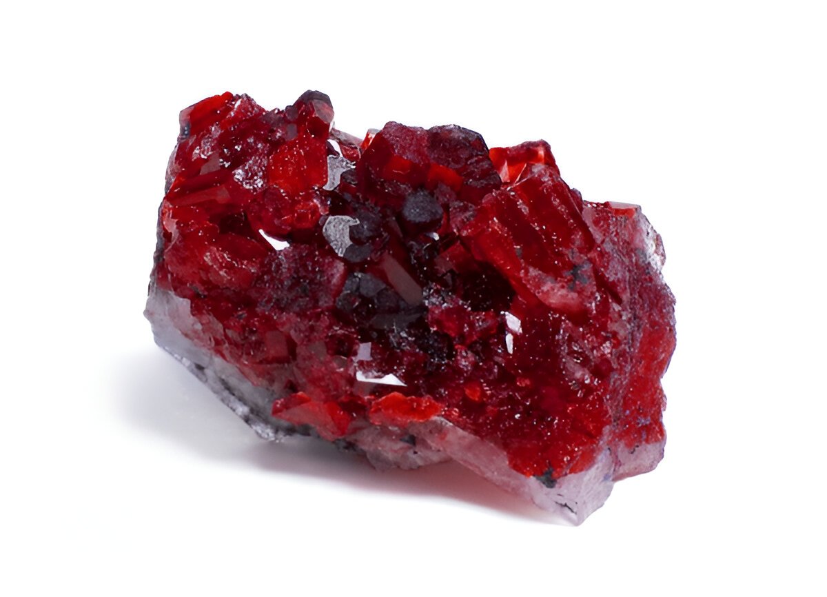 ruby and crystals ,rough natural gemstone for jewelry , stone high quality